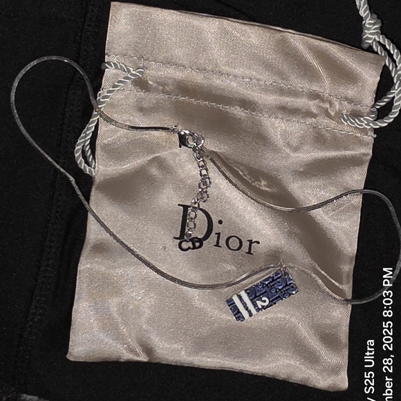 Dior Stylish Black, Blue and Silver Women,'s Necklace - Picture 6 of 8